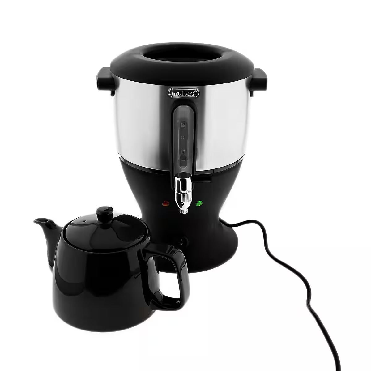Mulex Teekocher 1800 W - 4 L Wasserbehälter & 1,5 L Porzellan-Teekanne