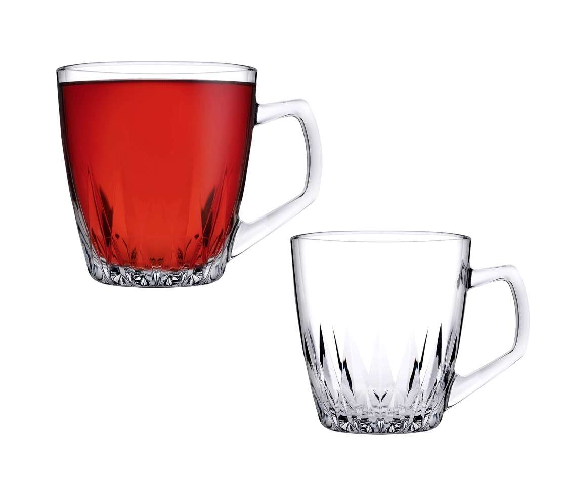 Pasabahce - Safir 2er Teeglas mit Henkel 250 ml