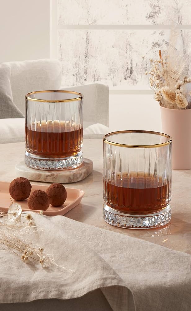 Pasabahce - Elysia Golden Touch 4er Trinkglas 355 ml