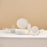 Karaca Bone China Olla 28-teiliges Servierset für 6 Personen, Weiß
