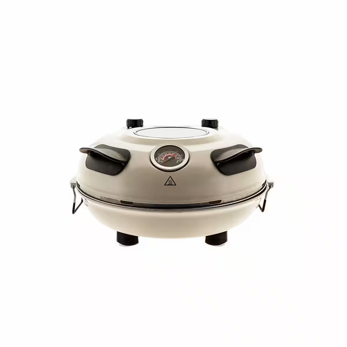 Mulex Pizzaofen Steinbackofen 1200 W - Pizzastein ø30 cm Creme