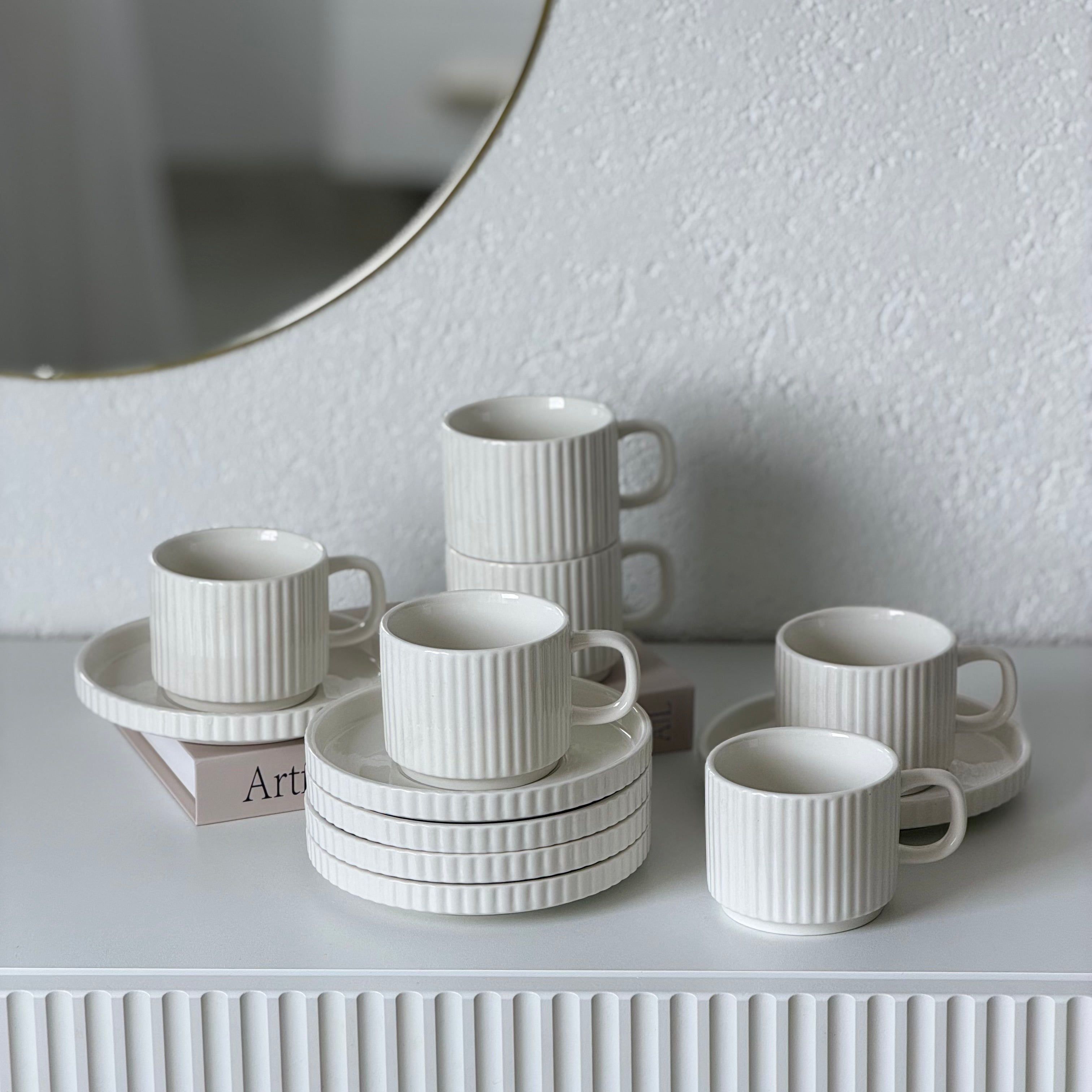 Borneo Kaffeetassen Set 12-Teilig