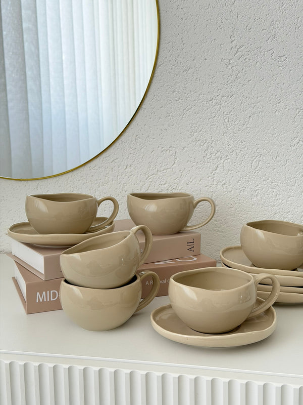 Wave Kaffeetassen Set 12-teilig