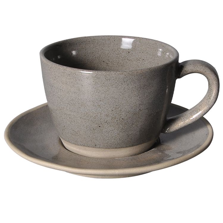 Bricard - Albi Kaffeetassen Set Dunkelgrau 12 Teiling für 6 Personen