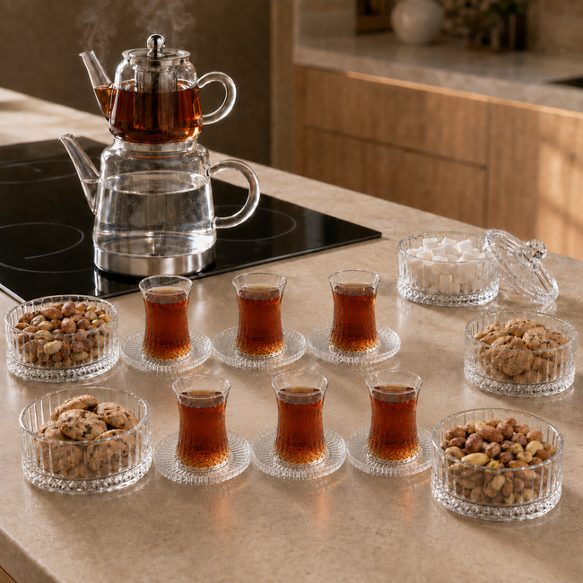 Traditionelles Teegenuss-Bundle-Set – 20-teilig