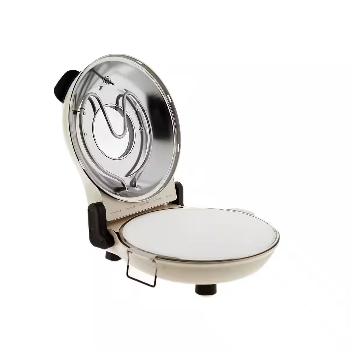 Mulex Pizzaofen Steinbackofen 1200 W - Pizzastein ø30 cm Creme