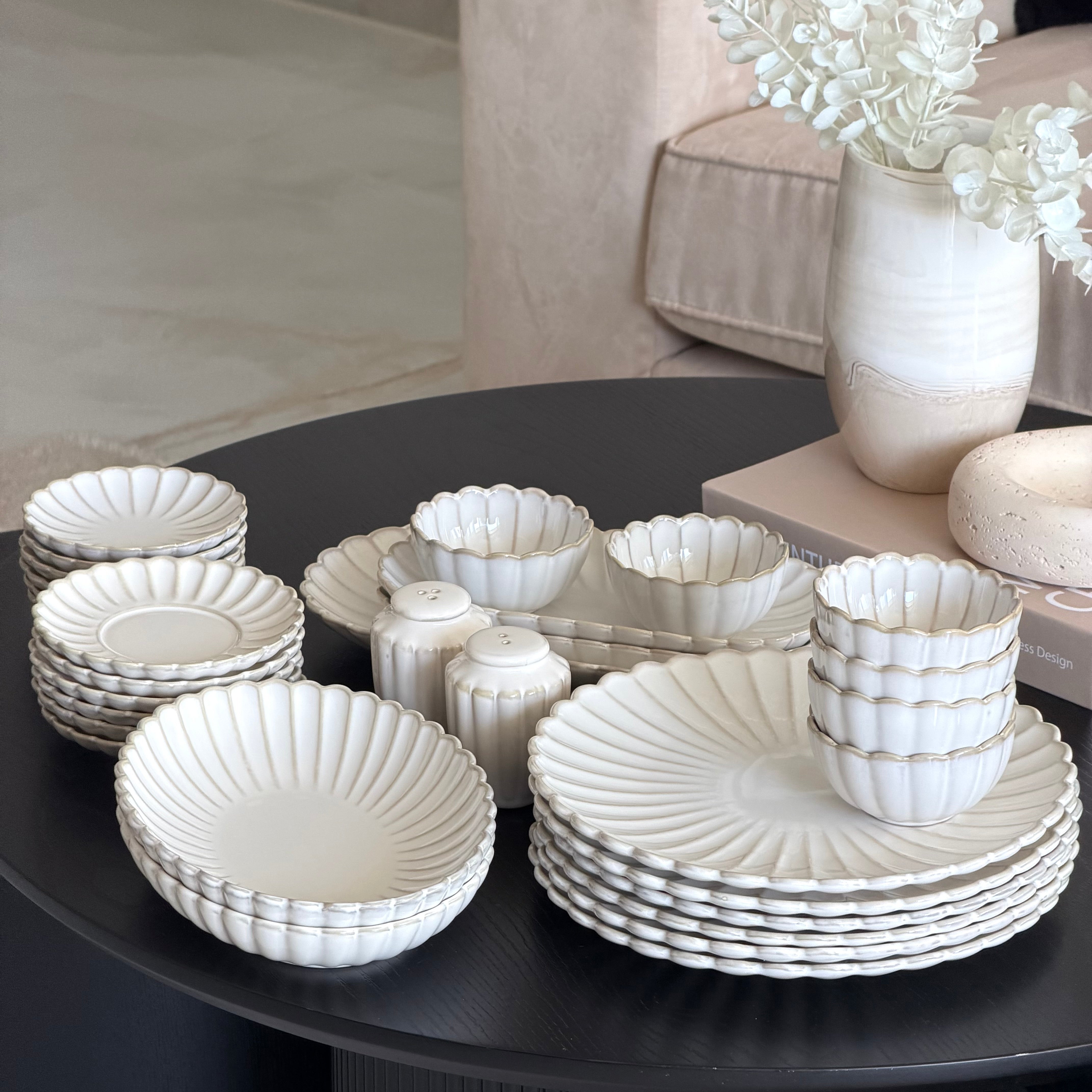 Bloomy Frühstück Set 31 Teilig für 6 Personen