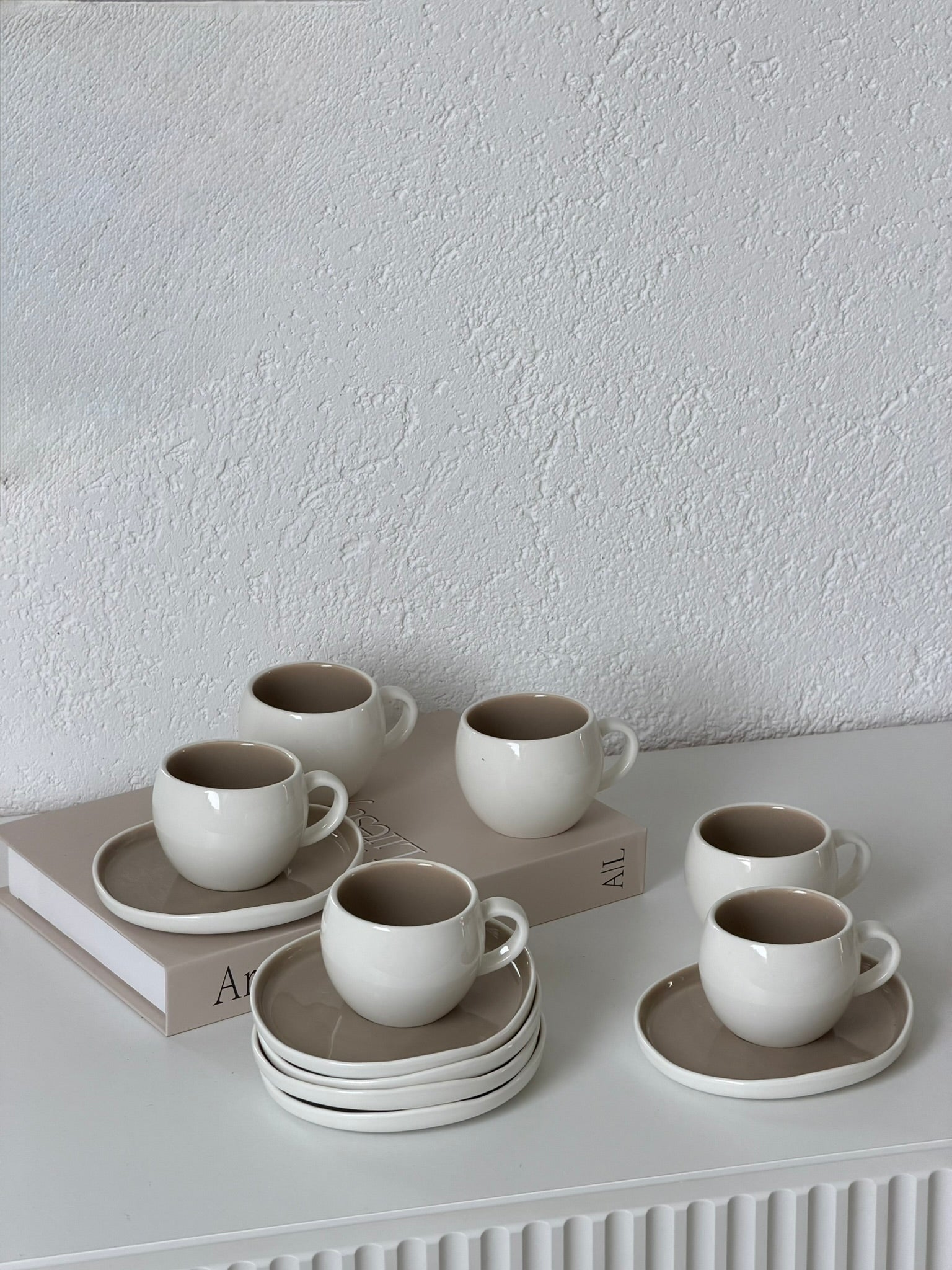 Planet Beige Mokkatassen Set 12 Teilig