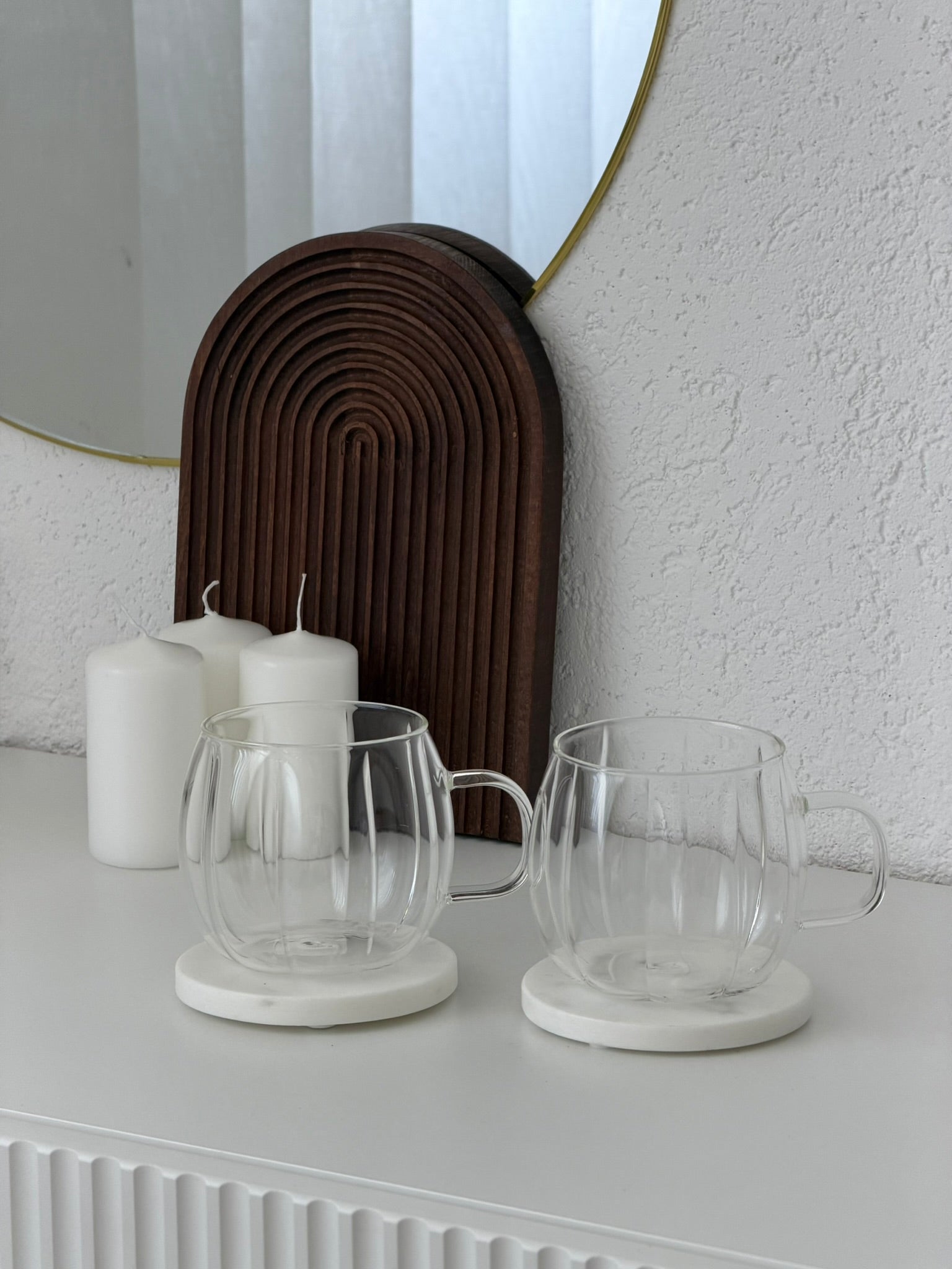Rivora 2er Style Glas mit Henkel 400ml