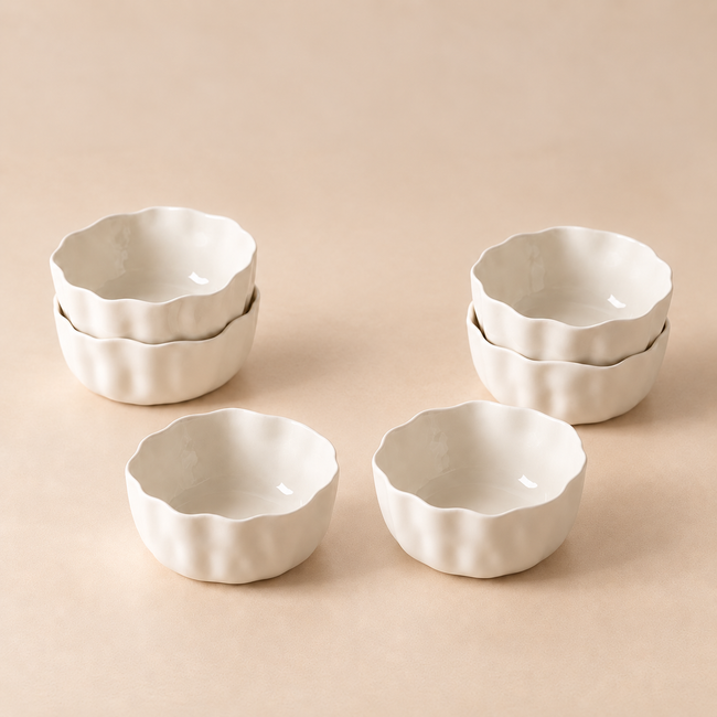 Angels Dipschalen 6-er Set Weiß