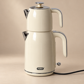 Mulex Tee-Express 2in1 Teekocher in Edelstahl Beige