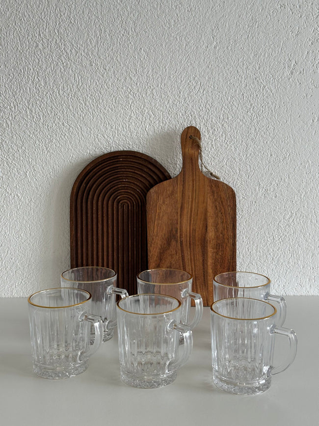 Elisa Golden Trinkglas mit Henkel 6-er Set