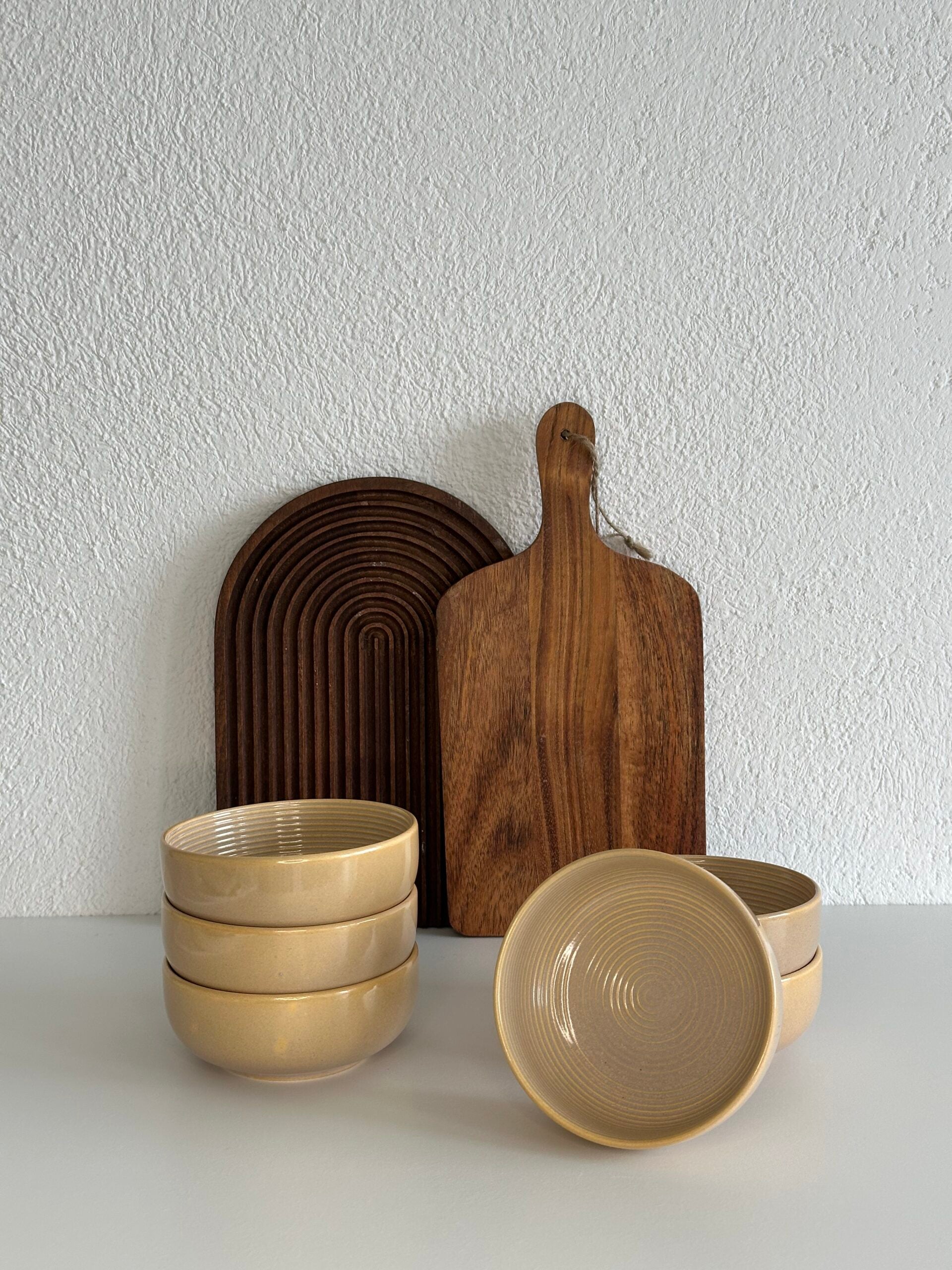Line Snackschalen Beige