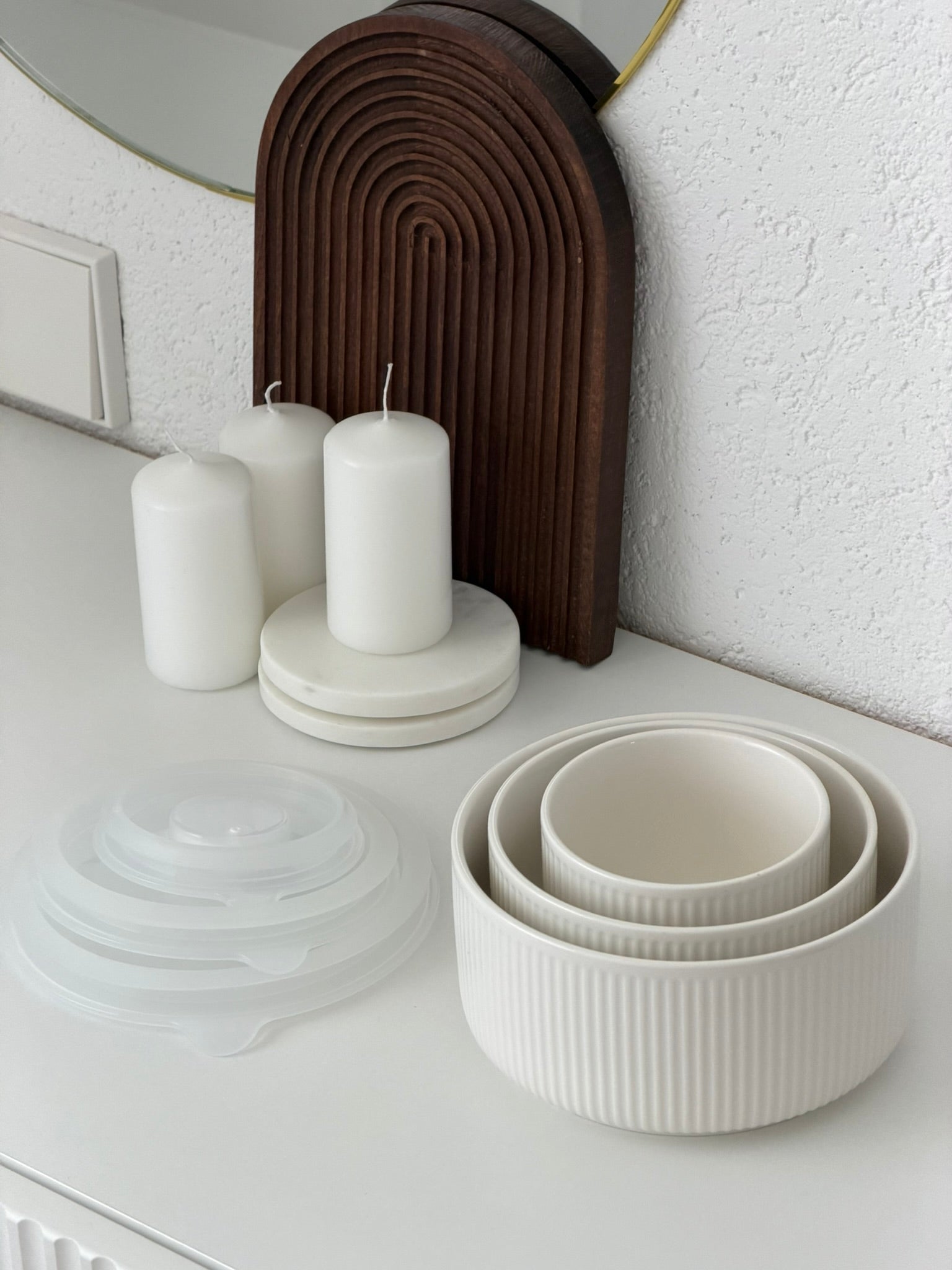 Acar - Pure Carmen 3-er Vorratsbehälter Weiß