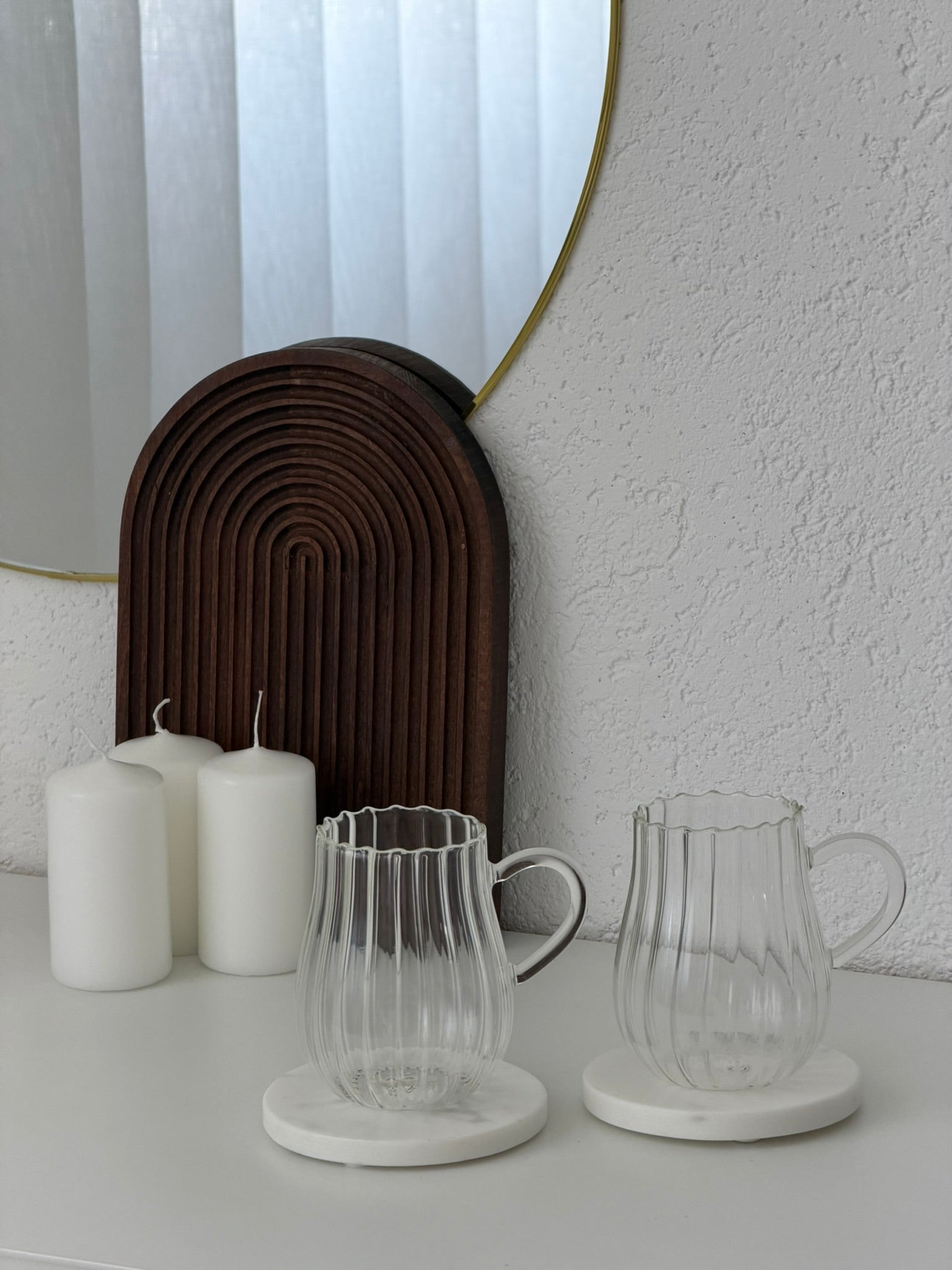 Stria 2er Style Glas mit Henkel 300ml