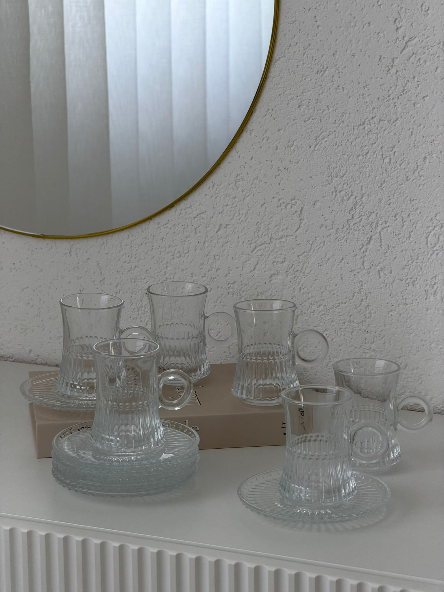 Elsa Riffel Tee Set 12 Teilig für 6 Personen 125 ml