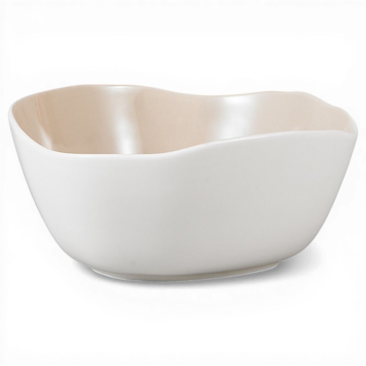 Bonnes Weiß Beige Geschirrset 27 teilig für 6 Personen