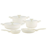 Luna Topf & Pfannenset 8-Teilig Creme