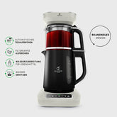Karaca Caysever Robotea Pro 4 in 1 sprechender automatischer Teekocher Wasserkocher und Filterkaffeemaschine, Starlight, 2500W