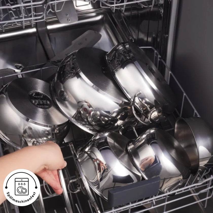 Karaca Induktions Stahl Kochgeschirr Set mit Vorratsbehälter