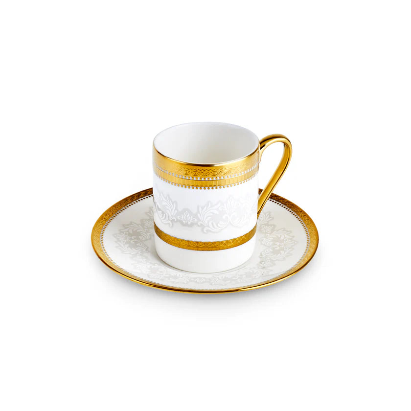 Karaca Royal Charlotte Kaffeetassenset für 6 Personen