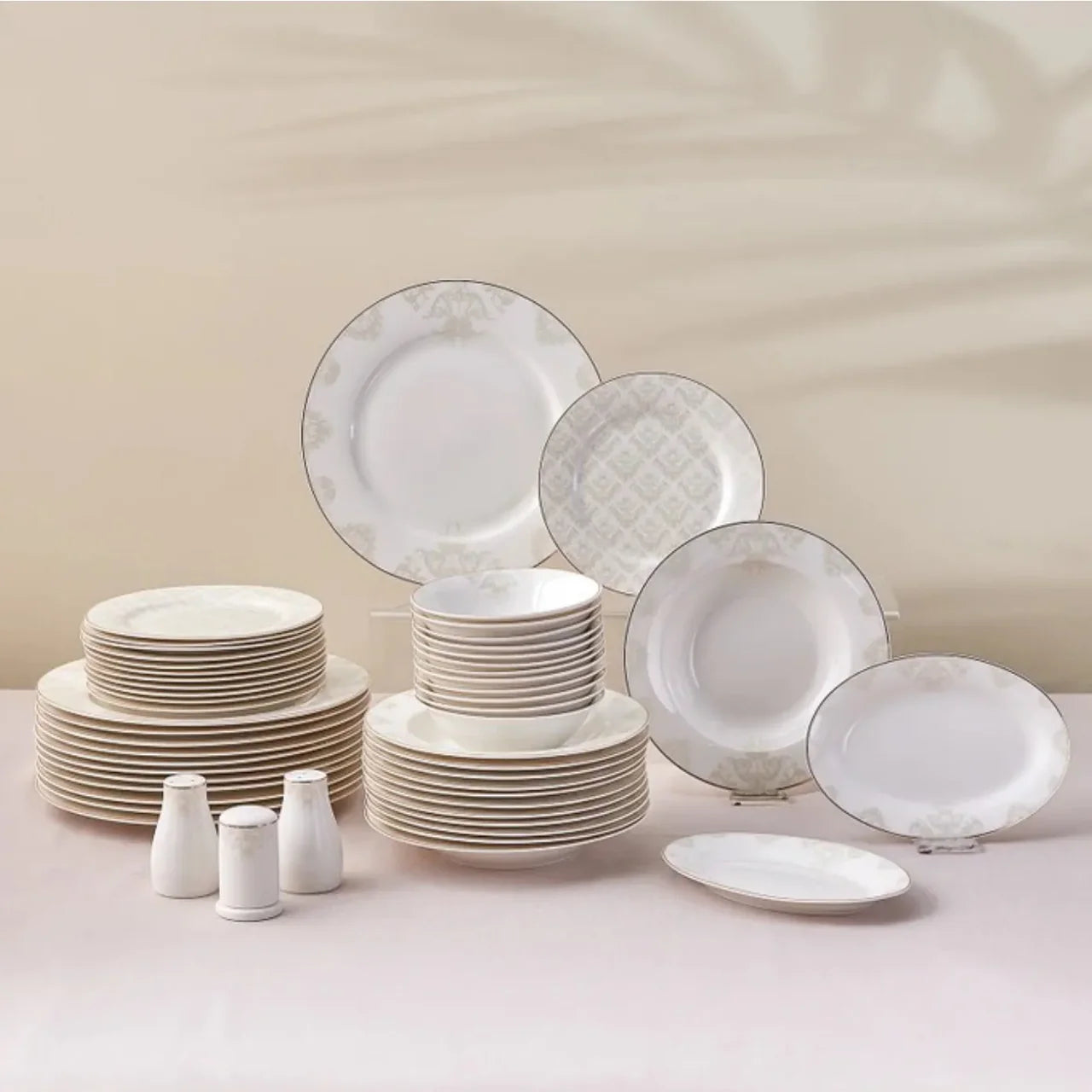 Karaca Elegance Bone Siena 53 Tlg. 12Personen Geschirrset Gold