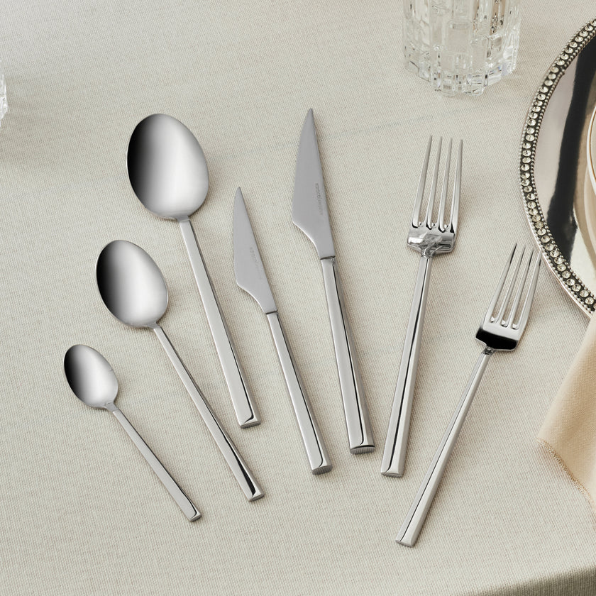 Karaca Nil Elegance Besteckset für 12 Personen, 91 Teilig