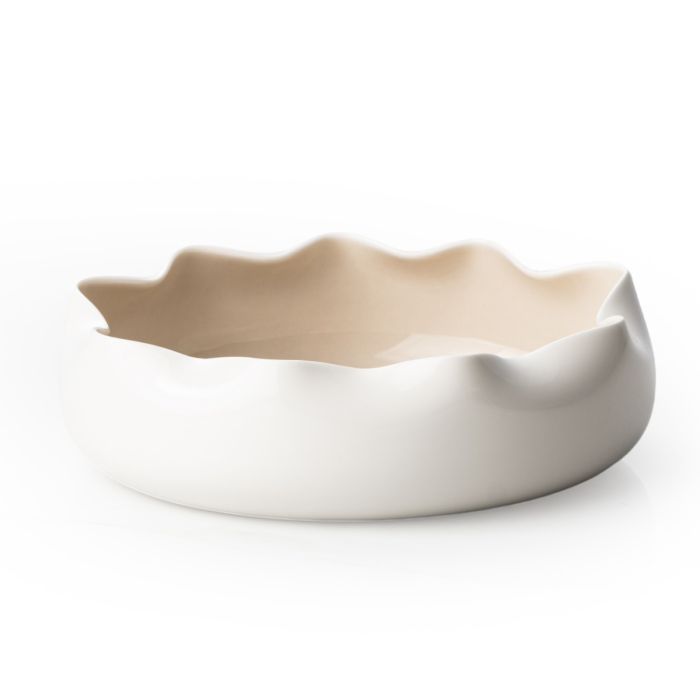 Nice Weiß Beige Geschirrset 25 teilig für 6 Personen