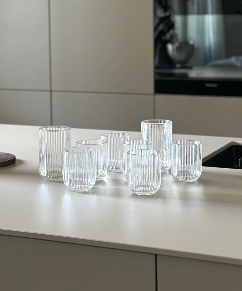 Relief Cyrstal Glas 4er Set 280 ml