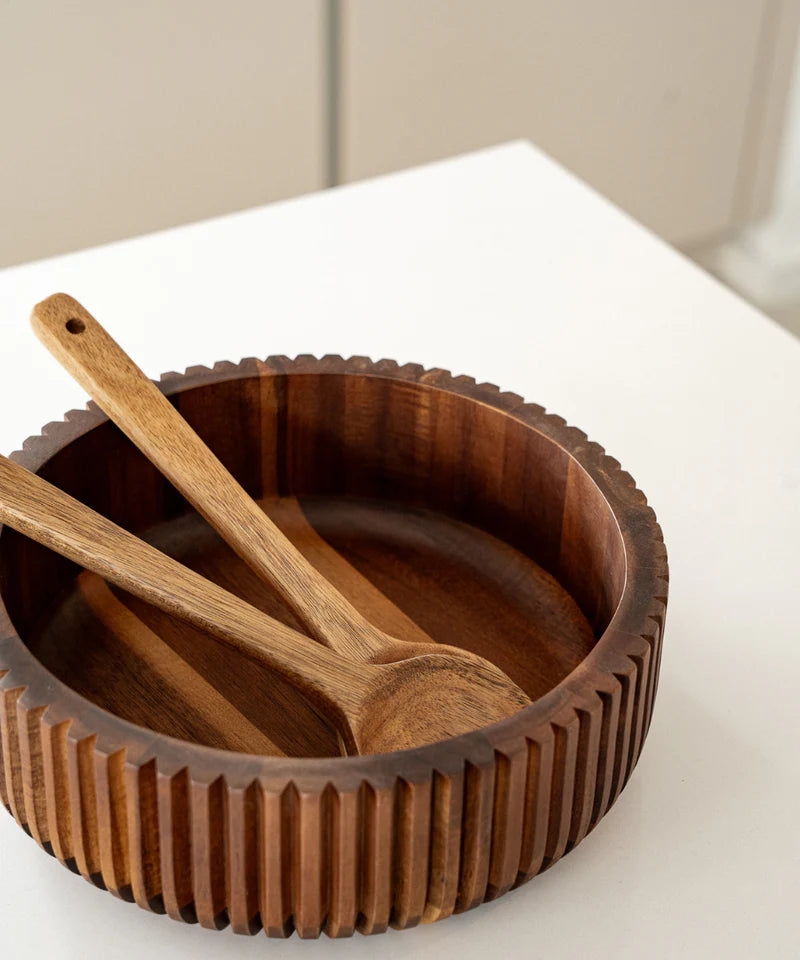 Akazie Stripe M Bowl – Ø26 cm