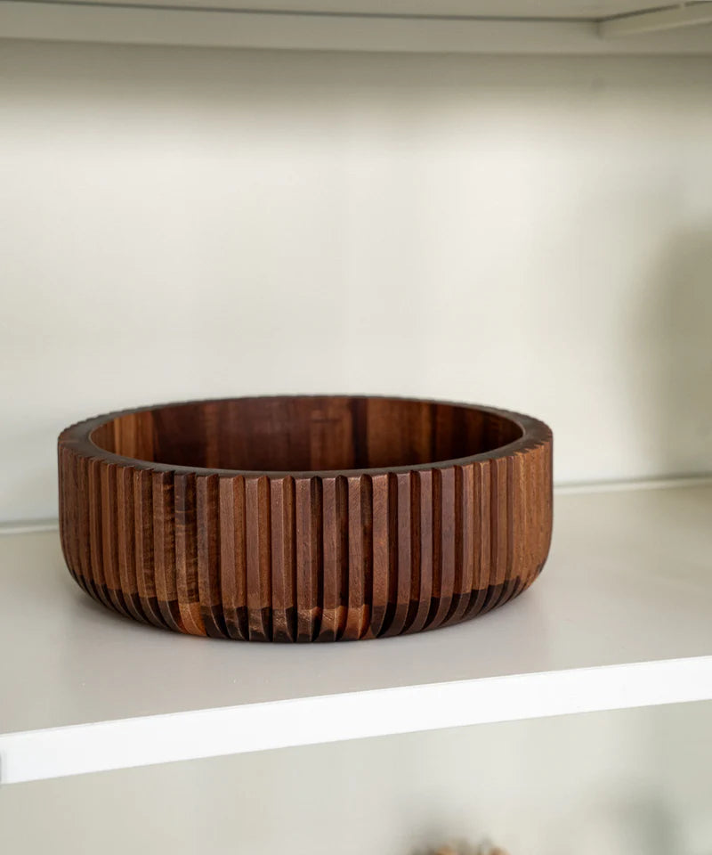Akazie Stripe M Bowl – Ø26 cm