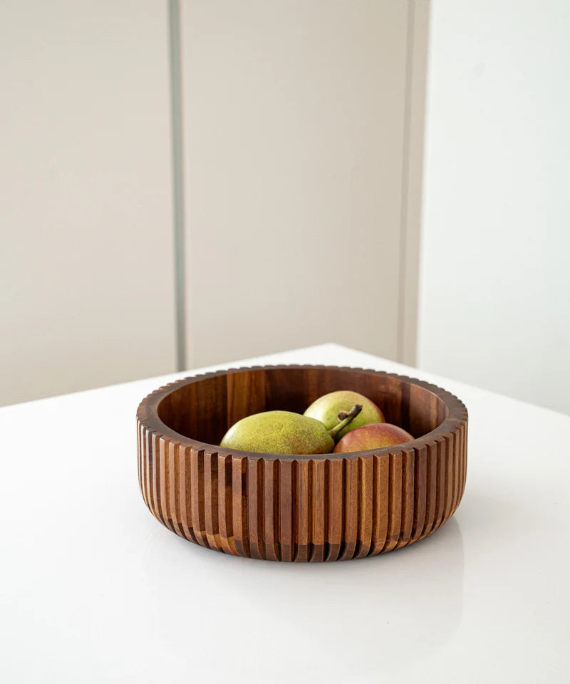 Akazie Stripe M Bowl – Ø26 cm