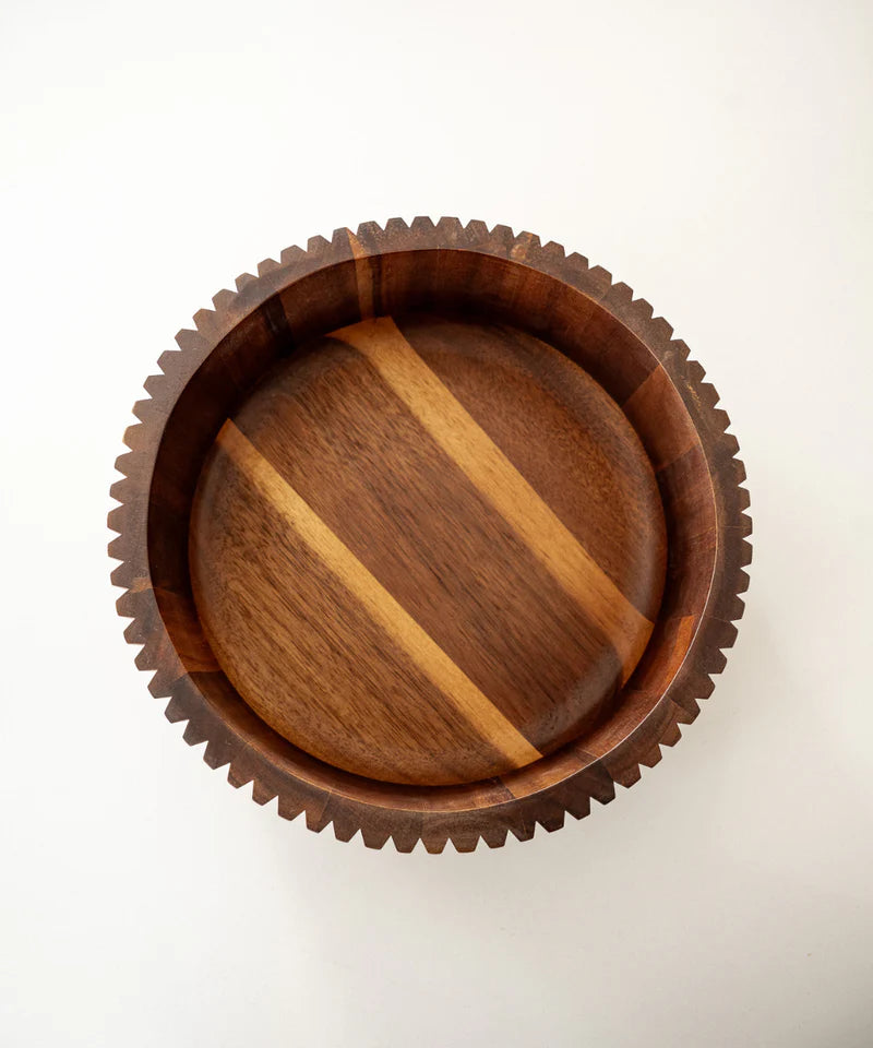 Akazie Stripe M Bowl – Ø26 cm
