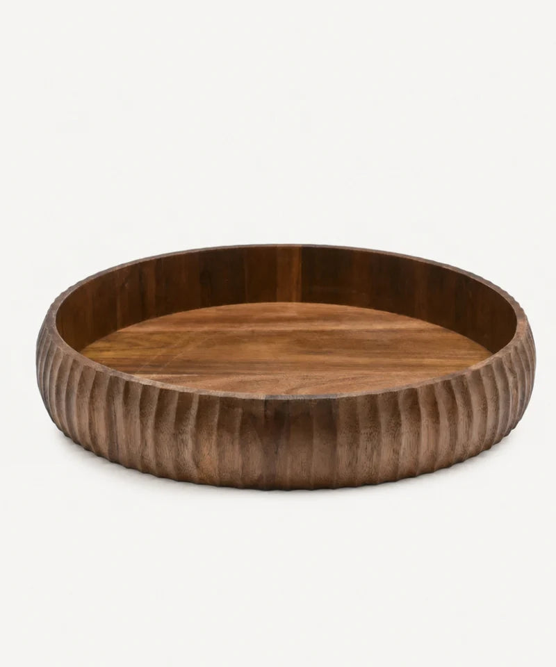 Akazie Stripe Tray Ø30 cm