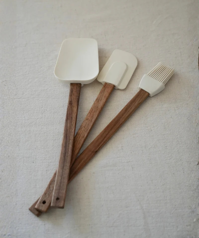 Akazie Küchenutensilien Set 3 Tlg