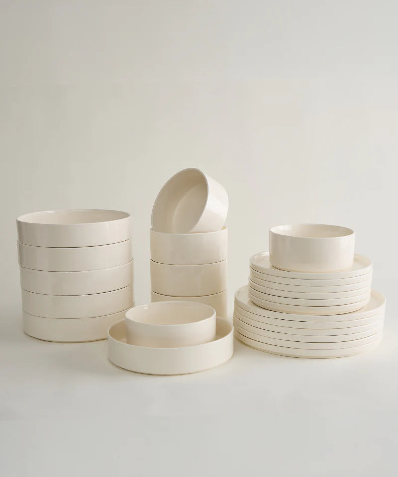 Noa Beige 24 Teilig Geschirrset
