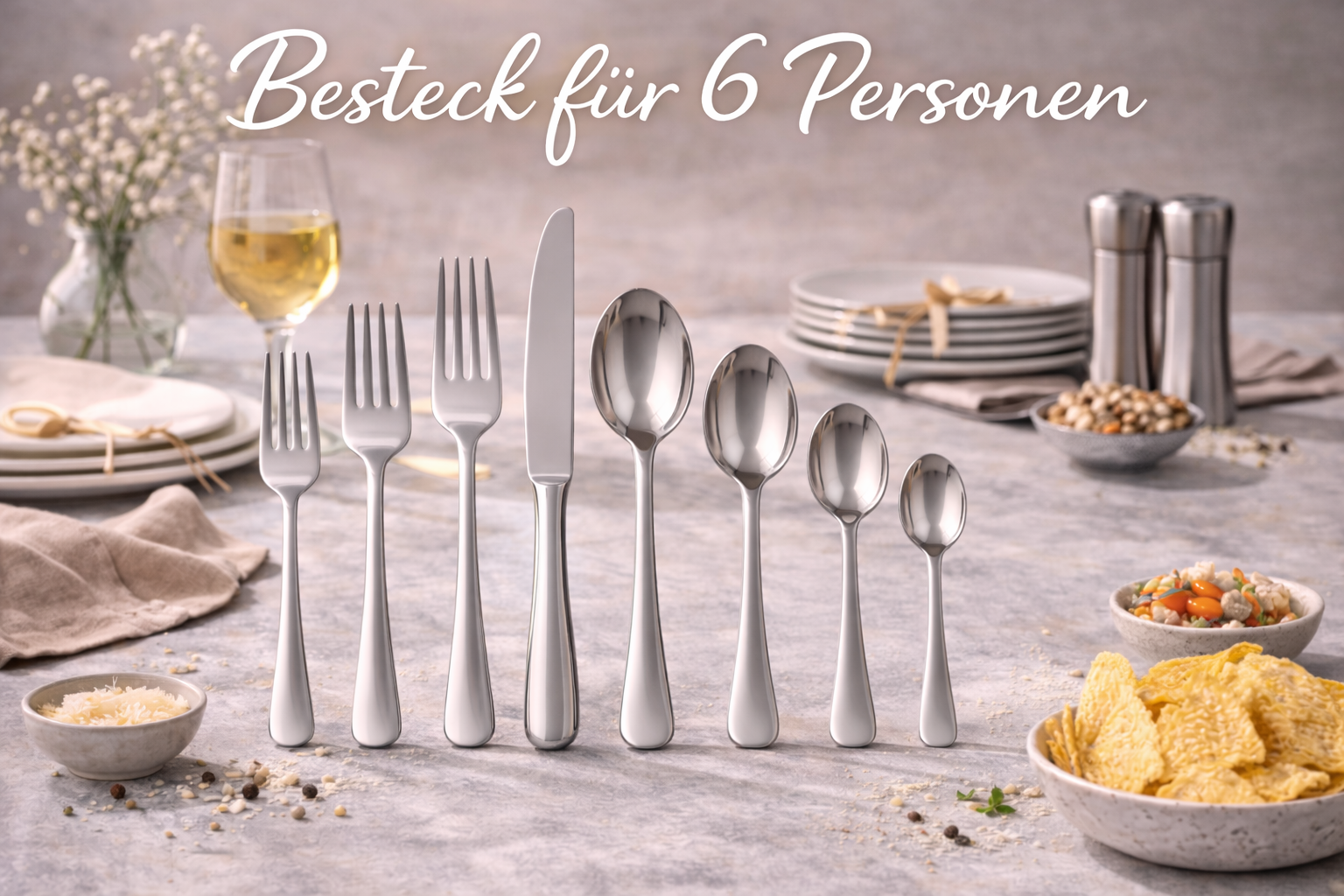 Besteck für 6 Personen