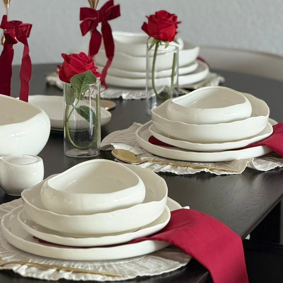 Planet Weiß Geschirrset 29 Teilig für 6 Personen