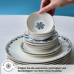 Karaca Bone China İznik 26-teiliges Servierset für 6 Personen, Mehrfarbig