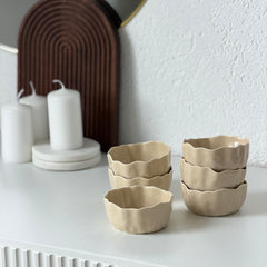 Angels Dipschalen 6-er Set Beige
