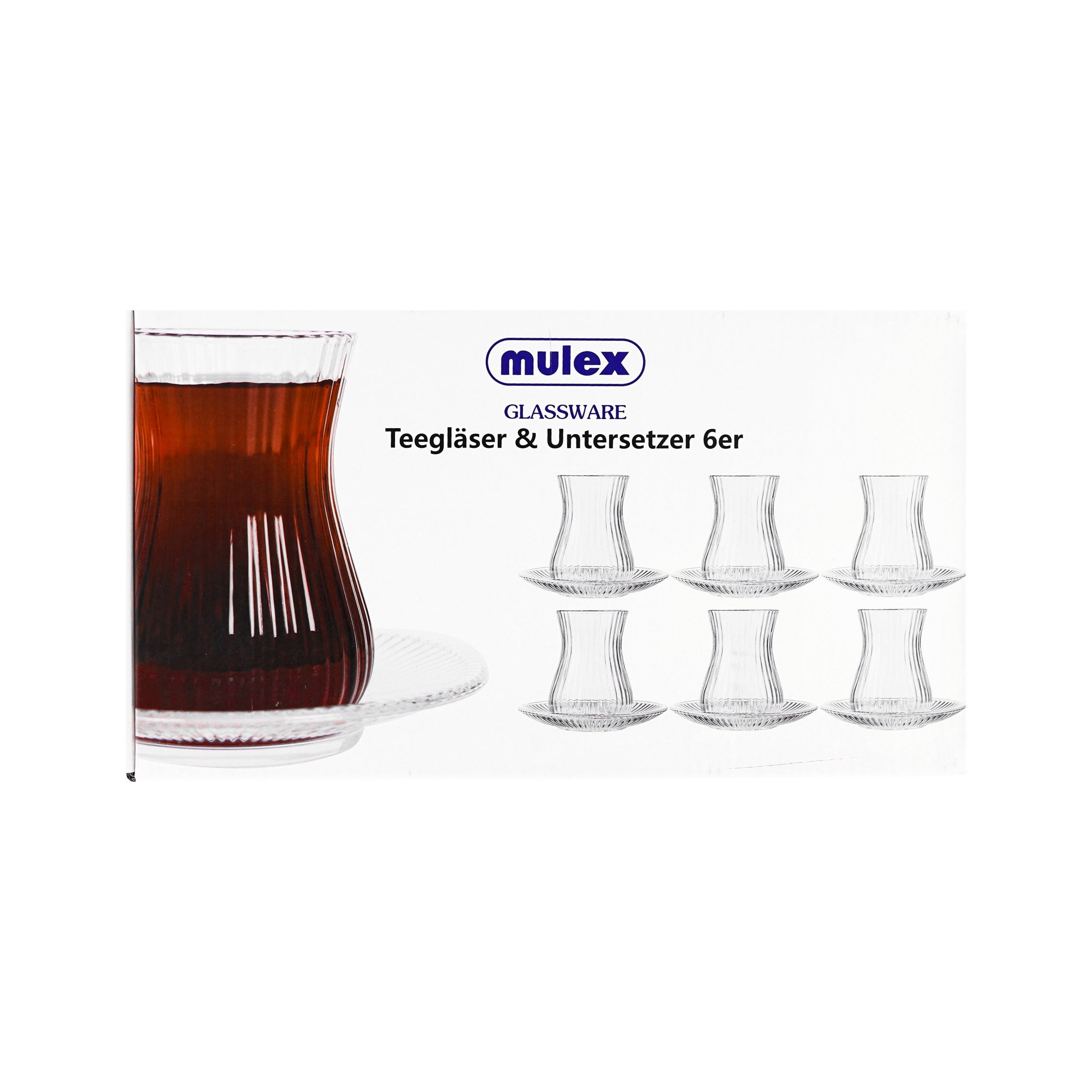 Mulex Relief Teeglas Set 12-Teilig