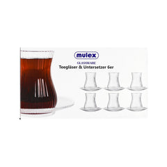 Mulex Relief Teeglas Set 12-Teilig