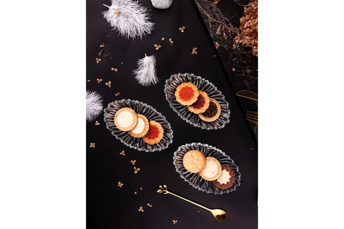 Pasabahce - Aurora 3er Snackschale Oval 15 cm