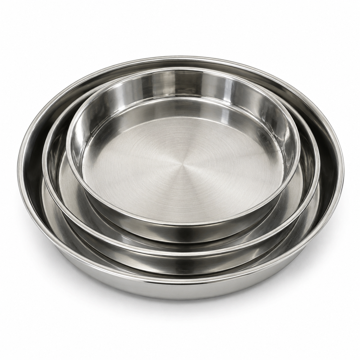 Edelstahl Backblech 3-Teilig 28/32/36cm