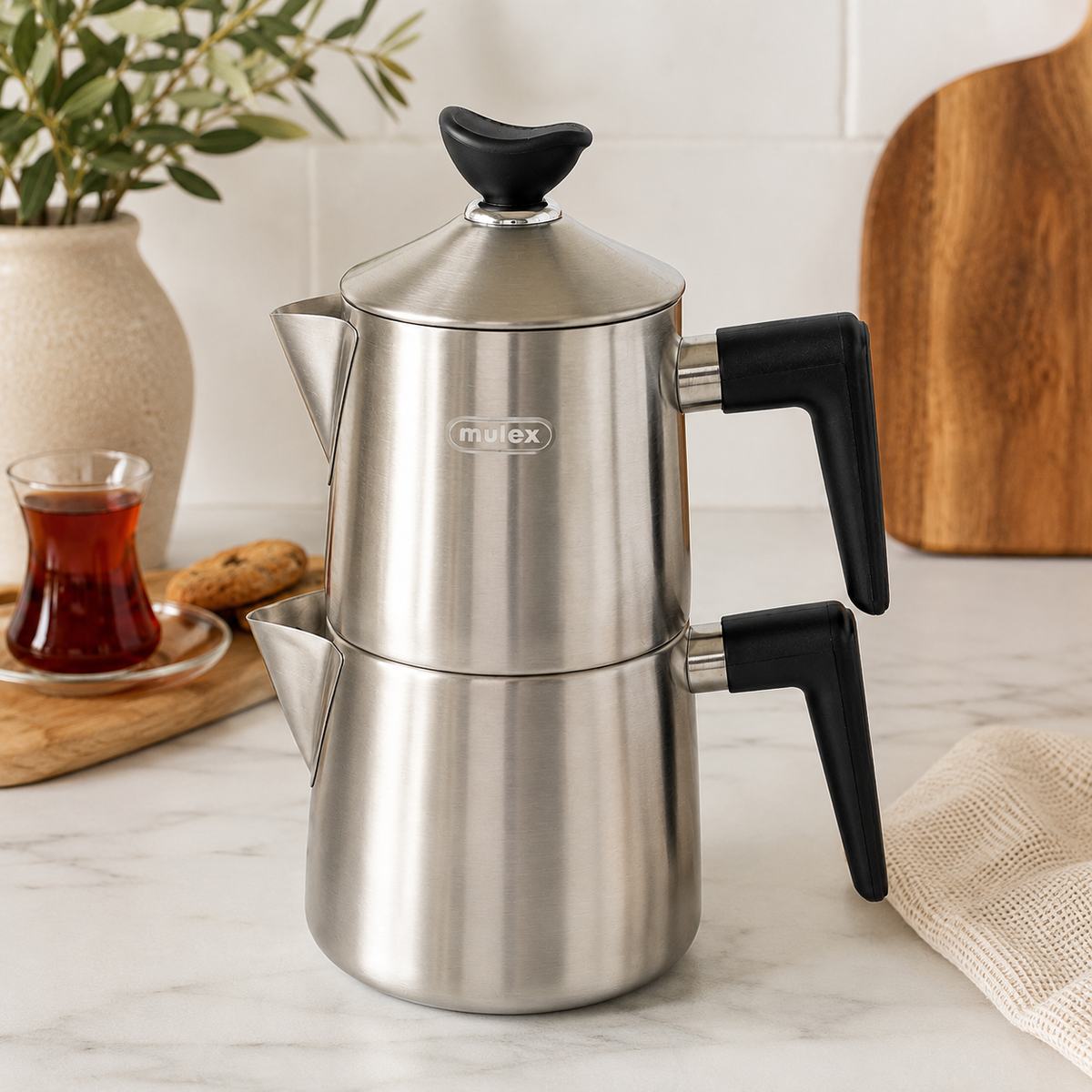 Mulex Teekanne 0,75 L + 1,5L Matt