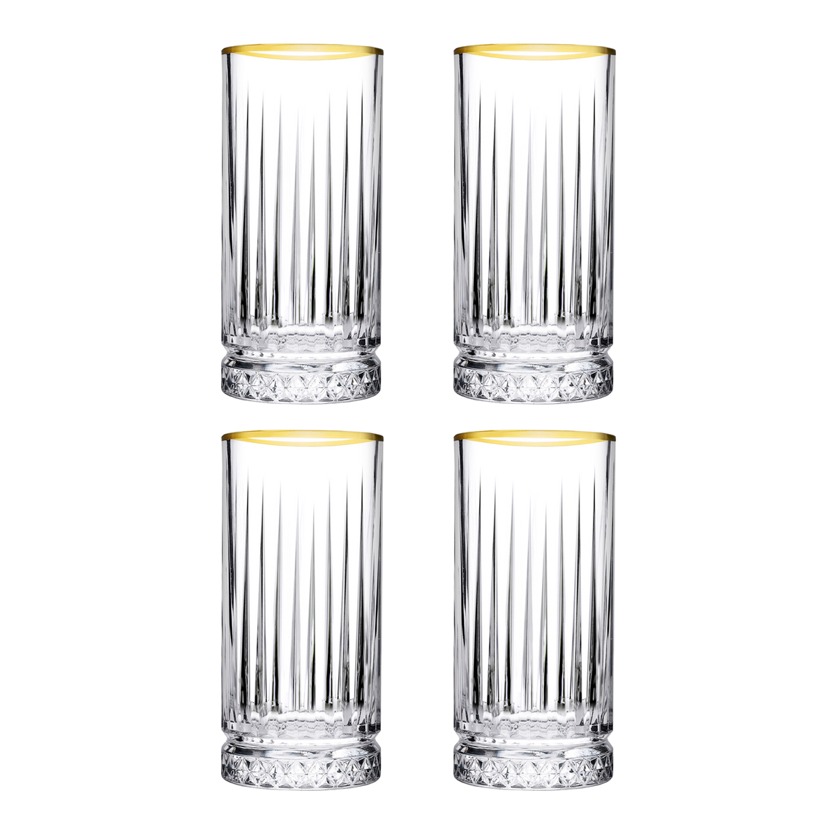 Pasabahce Elysia Golden Touch Cocktailglas 4-Teilig 280ml