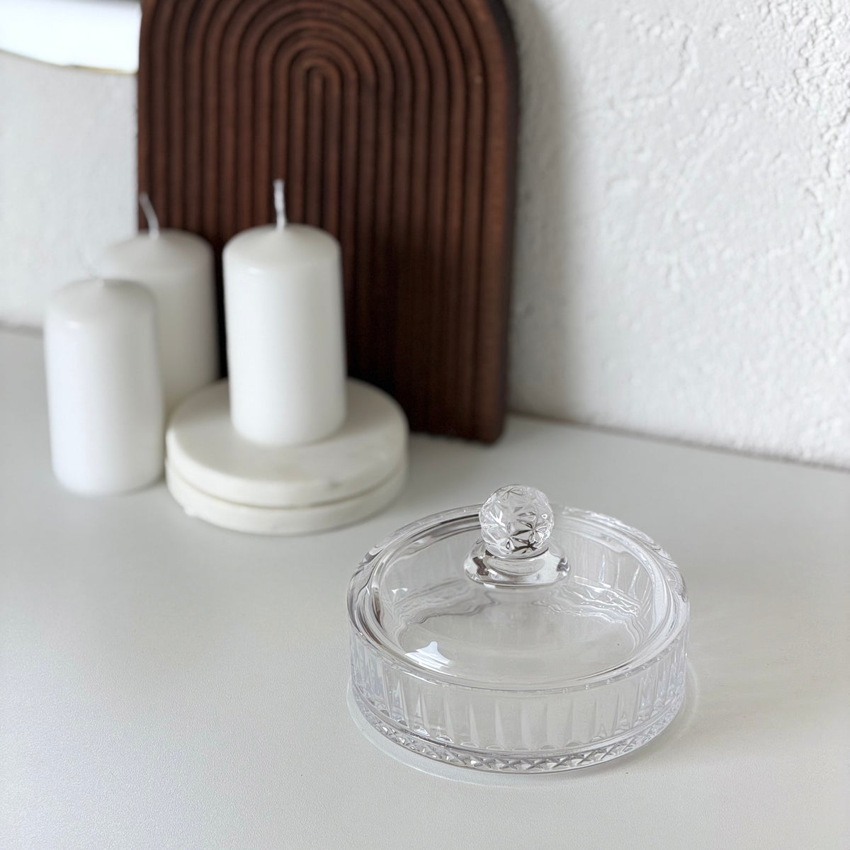 Elisa Glasschale mit Deckel Ø13x8,5cm