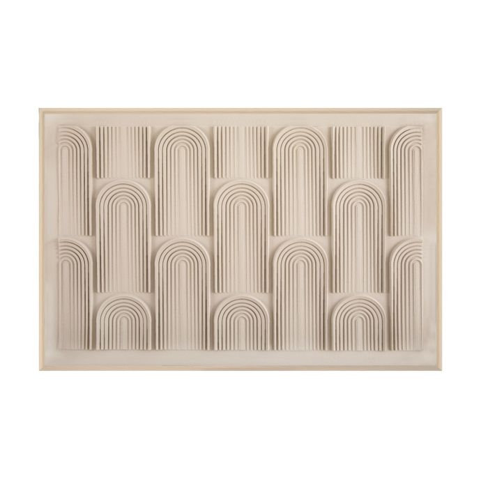 XL Wanddekoration 80X120 CM Beige