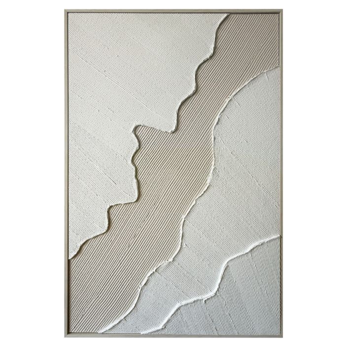 XL Wanddekoration 80X120 CM Weiß-Beige