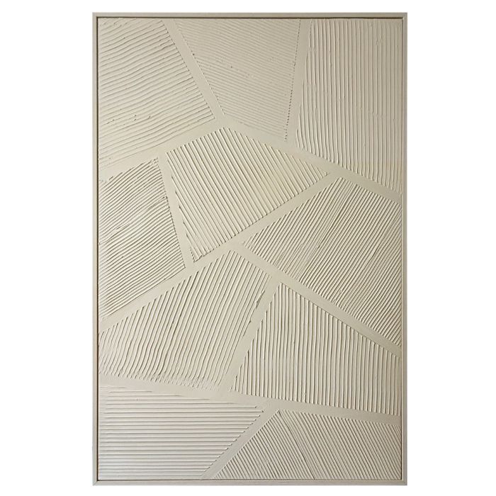 XL Wanddekoration 80X120 CM Weiß-Beige
